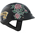 DOT Black Lady Motorcycle Helmet