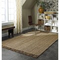 Handmade Eco Natural Fiber Chunky Loop Jute Rug (8' x 10')