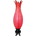 Silk Flowering Lotus Solar Floor Lamp (Vietnam)
