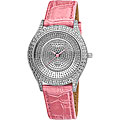 Akribos XXIV Women's Diamond Pink Brilliance Swiss Quartz Strap Watch