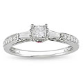 14k Gold 1/2ct TDW Diamond and Pink Sapphire Engagement Ring (H-I, I2-I3)