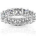 18k White Gold 6 2/5ct TDW Diamond Eternity Wedding Band (G-H, VS1-VS2) (Size 4.5)