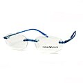 Complementing hints on eyeglass frames Emporio Armani 678 S 586 Blue Optical Frames