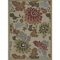 Roma Indoor/ Outdoor Beige/ Multi Rug (3'6 x 5'6)