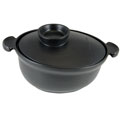 Appolia French Flame-top Ceramic 2-quart Midnight Black Covered Casserole
