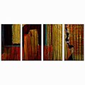 Ruth Palmer 'Muted Primary' 4-piece Metal Wall Art Set