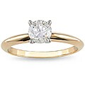 18k Gold 1ct TDW Certified Diamond Solitaire Ring (G-H, SI1-SI2)