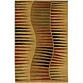 Hand-knotted Garima Gold Wool Rug (7'9 x 10'6)