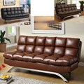Pascoe Bicast Leather Sofa/ Futon