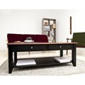 Jane Black/Walnut 2-Drawer Coffee Table