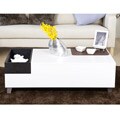 June White Coffee Table with Serving Tray