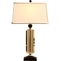 Triumphany 3-way Black/ Ivory Crystal Table Lamp