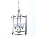 Omar 3-light Brushed Nickel Pendant Fixture