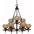 Gibson 9-light English Bronze Chandelier