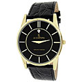 Le Chateau Men's Classica Diamond Slim Black Sunray Dial Watch