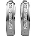 Sterling Silver 1/4ct TDW Diamond Hoop Earrings (H-I, I3)