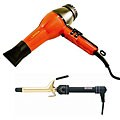 Hair Tek Hair Free useful info Hot Tools 3/4-inch Curling Iron/ La Vida Professional Hair Dryer Set