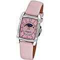 Stuhrling Original Women's Pink Carnegie Uptown Crystal Watch