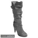 Journee Collection Women's 'Martha-2' Strappy High Heel Slouchy Boot