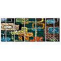 Free efficient articles on paintings Art abstract Ash Carl 'Finding' 7-panel Abstract Metal Wall Art