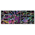 Secrets on abstract Metal Wall Ash Carl 'Speak' 7-panel Abstract Metal Wall Art