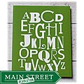Trendography Prints 'Alphabet Collage' Graphic Art Print