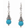 Charming Life Sterling Silver Turquoise Earrings