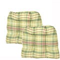 La Cross Plaid Kitchen/ Dining Chair Pads (Set of 2)