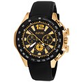 August Steiner Men's Stainless Steel Chronograph GMT Watch