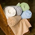 Lisbon Solid Cotton/ Silk Blanket