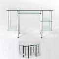 Glass 'Sabra' Computer Desk
