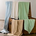 Lightweight Oversize Solid Supima Cotton Flannel Blanket