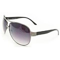 Women's Black Aviator Sunglasses
