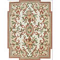 Tufted Athena Sage Wool Rug (5' x 8')