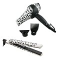Hot Tools Snow Leopard 5306LEO Flat Iron/ 1057LEO Hair Dryer Set