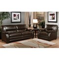 Wilshire Premium Top-grain Leather Sofa and Chair Set