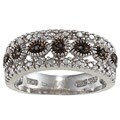 Sterling Silver Black Diamond Accent Ring