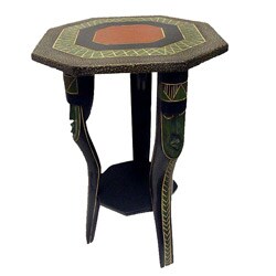 Handmade Wooden 'Akwaaba' Octagon Table (Ghana)