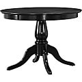 Calais Black Round Dining Table