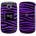 LG Accolade VX5600 Black and Purple Zebra Snap-on Protective Case