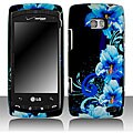 LG Ally VS740 Blue Flower Snap-on Protective Case