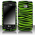 LG Ally VS740 Green Zebra Snap-on Protective Case