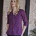 Women's Cotton 'Amethyst Enchantment' Tunic (India)
