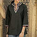Silk 'Midnight Bliss' Tunic (India)