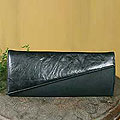 Leather 'Finesse' Clutch Bag (India)