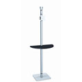 Testrite Creo Single Pole 30-inch Half Shelf with Monitor Mount