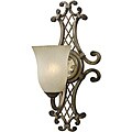 wrought iron sconces outdoor assistance Lattice 1-light Bronze Wall Sconce
