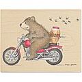 motorcycle leather hair holder free relevant info Gruffies 'Honey on the Run' Wood-mounted Rubber Stamp
