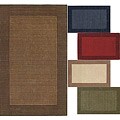 Handmade Alexa Zen Solid Border Wool Rug (7'6 x 9'6)
