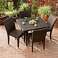 All-Weather 5-piece Multi-Brown Outdoor Dining Set